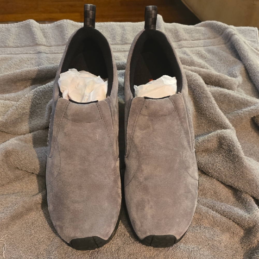 Gray Suede Men's Slip-On Shoes